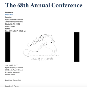 Poster for calligraphy conference